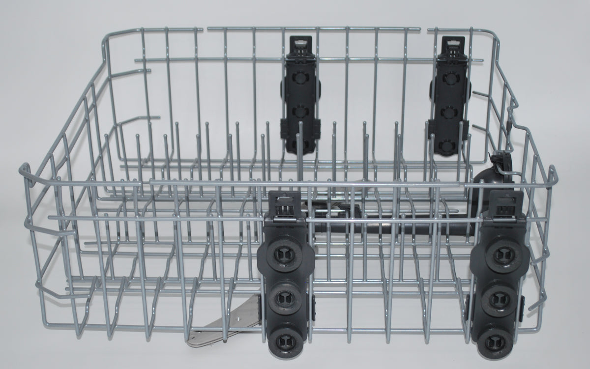 WD28X30219 NEW  GE Upper Dishwasher Rack W/Sprayer OEM AP7034202 3-Wheel Version